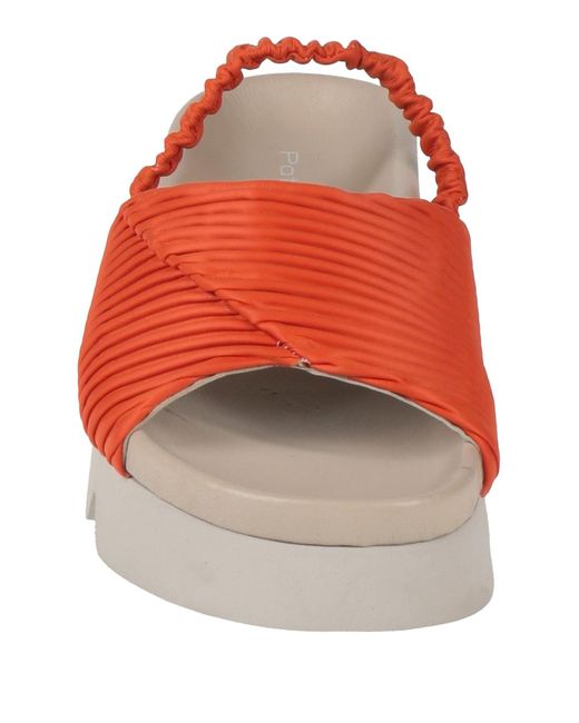 Patrizia Bonfanti Red Sandals Textile Fibers