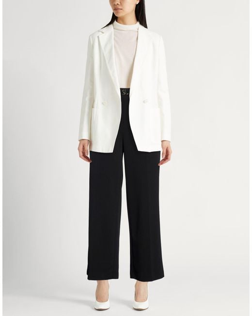 Liu Jo Black Pants Polyester, Elastane
