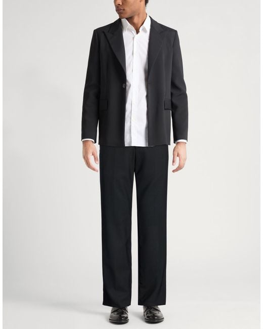 Lardini Black Pants Wool for men