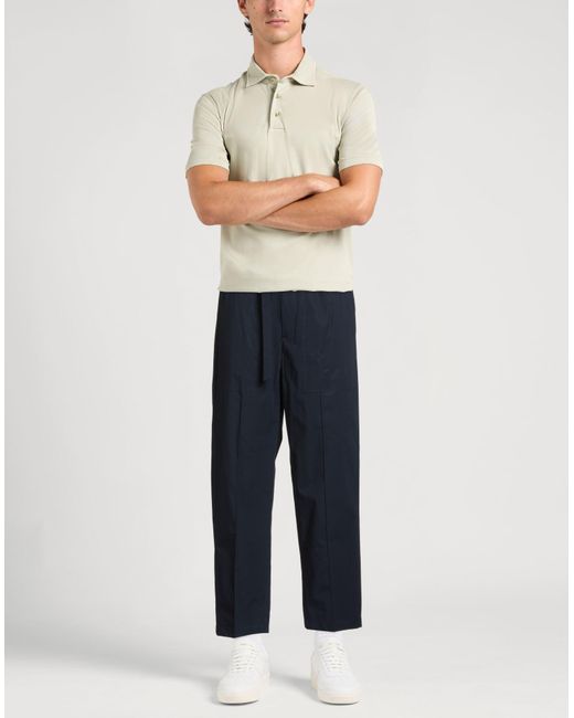 Messagerie Blue Pants Cotton, Elastane for men