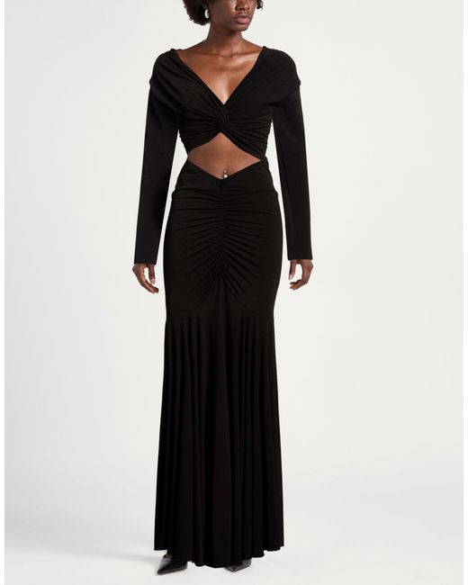 ANDAMANE Black Maxi Dress Polyester, Elastane