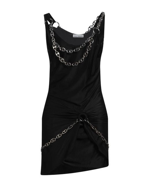 Robe courte Rabanne en coloris Black