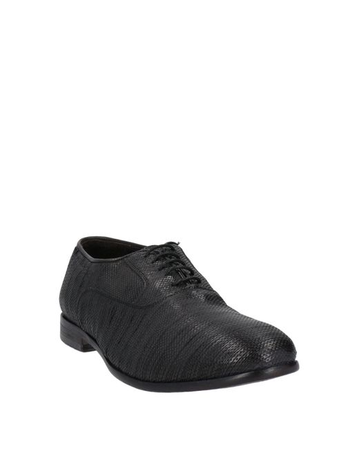 JP/DAVID Black Lace-Up Shoes Soft Leather for men