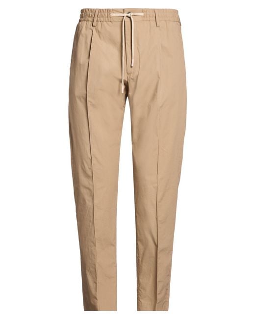 Daniele Alessandrini Natural Light Pants Cotton, Elastane for men