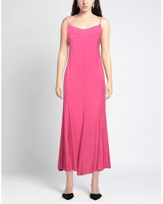 WEILI ZHENG Pink Maxi Dress