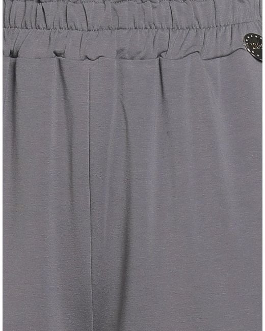 Liu Jo Gray Pants Cotton, Elastane