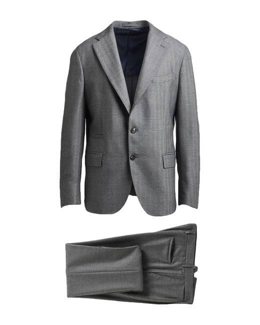 Eleventy Gray Suit Wool for men