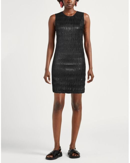 Liu Jo Black Mini Dress Polyester, Elastane, Polyurethane Resin