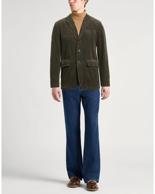 Aspesi Green Blazer Cotton for men