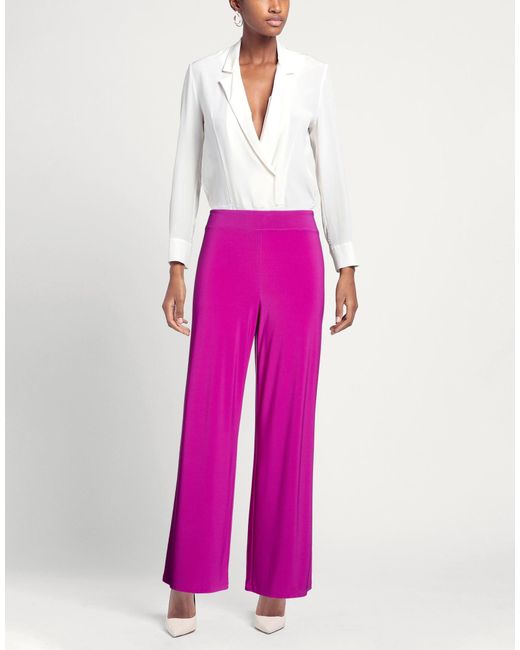 Joseph Ribkoff Pink Pants Polyester, Elastane