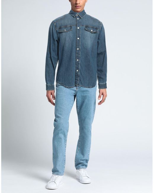 Camicia Jeans di Trussardi in Blue da Uomo