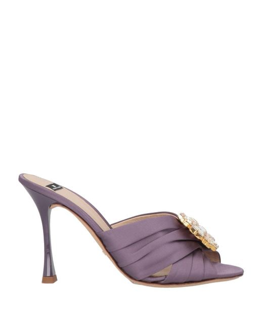 Elisabetta Franchi Purple Sandals