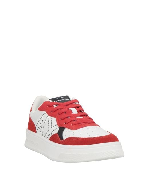 ARMANI EXCHANGE Red Trainers for men