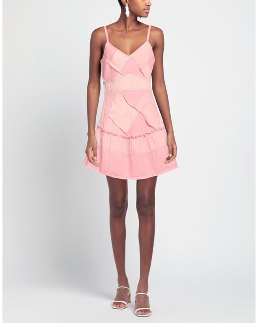LoveShackFancy Pink Mini Dress