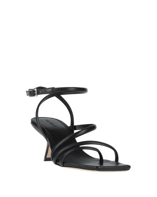 Vic Matié Black Thong Sandal