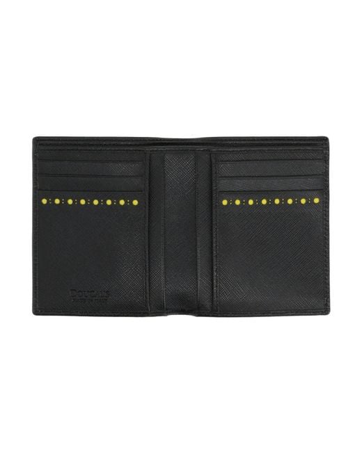 Billetera Doucal's de hombre de color Black