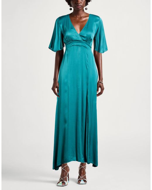 Kaos Blue Maxi Dress Viscose
