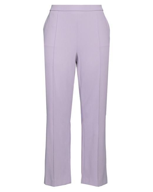 RAFFAELLO ROSSI Purple Pants Polyamide, Elastane