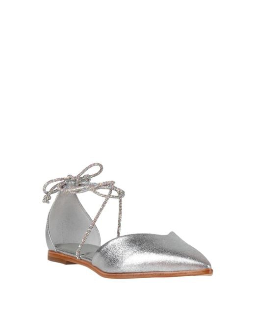 Carrano White Ballet Flats