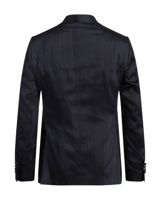 Lardini Blue Blazer Silk for men