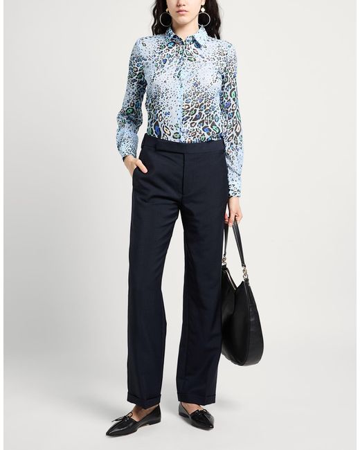Lardini Blue Midnight Pants Wool