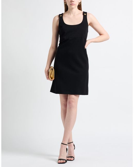 Versace Black Mini Dress Viscose, Polyamide, Elastane