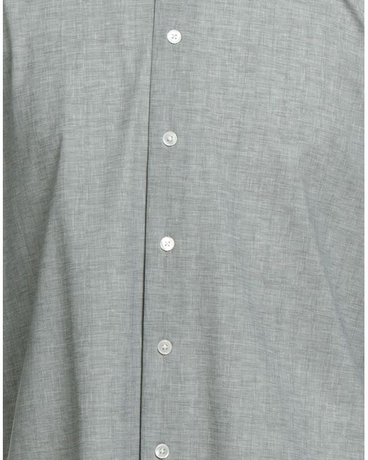Traiano Gray Shirt Polyamide, Polyester, Elastane for men