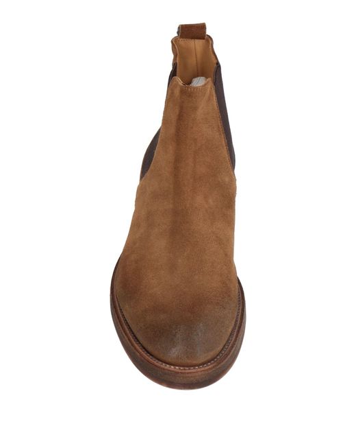 Corvari Brown Camel Ankle Boots Leather for men