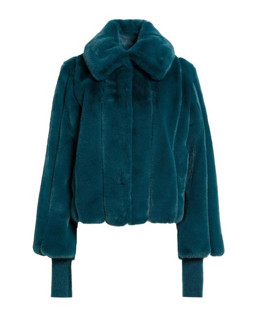 Patrizia Pepe Blue Shearling & Teddy