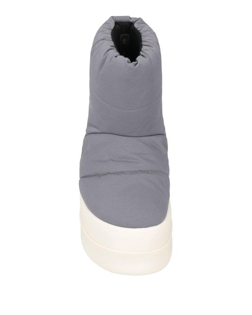 Rick Owens Gray Ankle Boots for men
