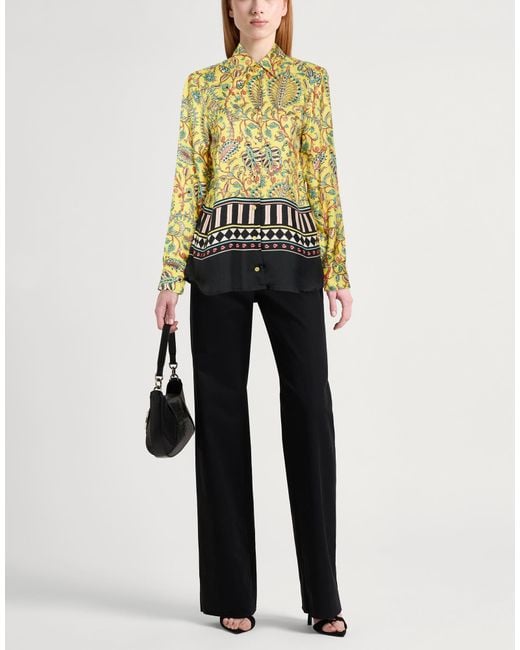 Maliparmi Yellow Shirt Silk