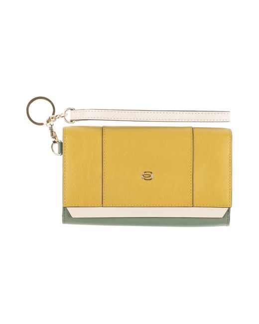 Portafogli di Piquadro in Yellow