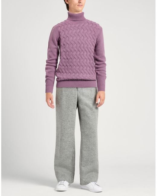 Daniele Alessandrini Rollkragenpullover in Purple für Herren