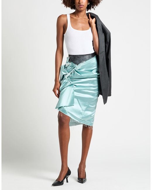 Maison Margiela Green Midi Skirt