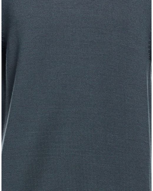 Alpha Studio Blue Sweater Wool for men