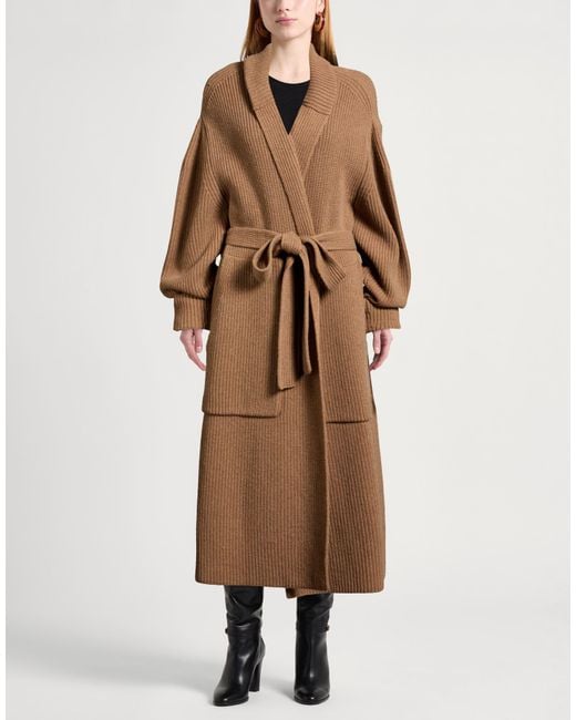 Sa Su Phi Brown Cardigan Merino Wool, Cashmere