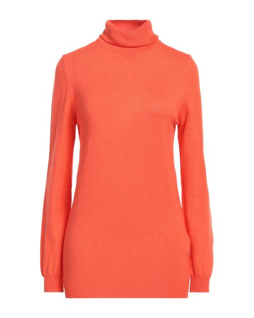 Woolrich Orange Rollkragenpullover