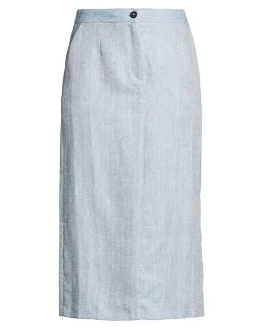 Massimo Alba Blue Midi Skirt