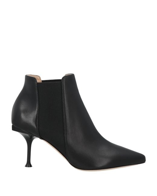 Sergio Rossi Black Ankle Boots