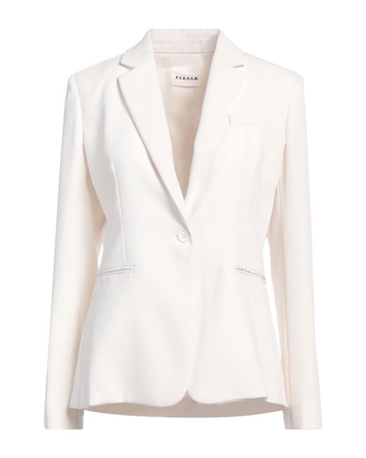 P.A.R.O.S.H. White P.A.R.O..H. Blazer Polyester