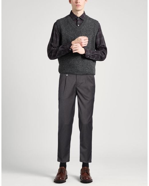 Barbati Gray Pants Polyester, Viscose, Elastane for men
