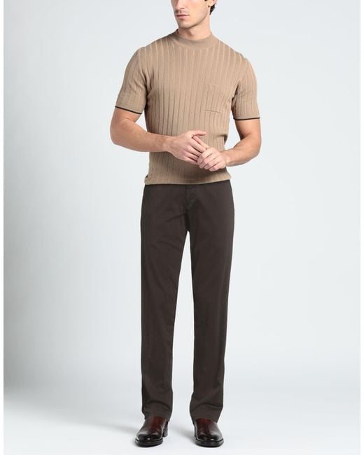 Fradi Gray Pants Cotton, Elastane for men