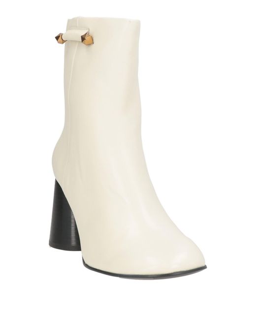 Ash White Stiefelette