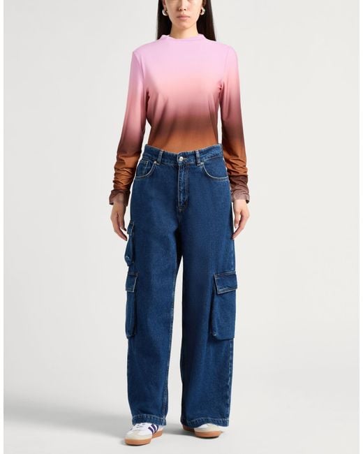 Patrizia Pepe Pink T-Shirt Polyester, Elastane
