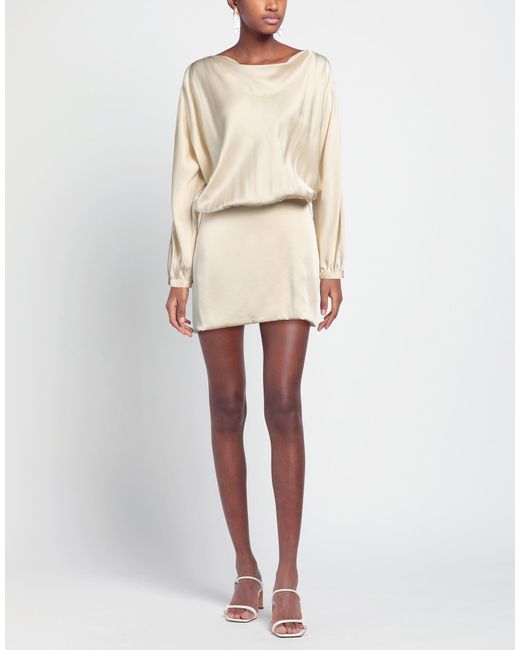 Semicouture Natural Mini Dress