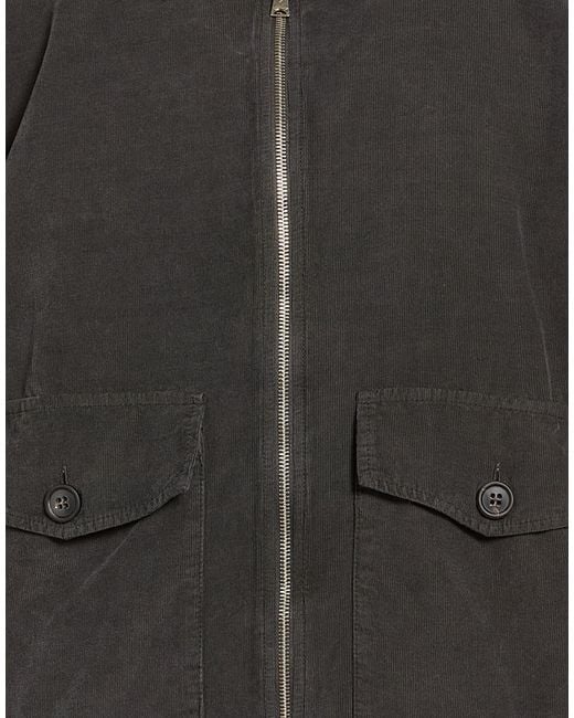 Crossley Black Charcoal Jacket Cotton for men