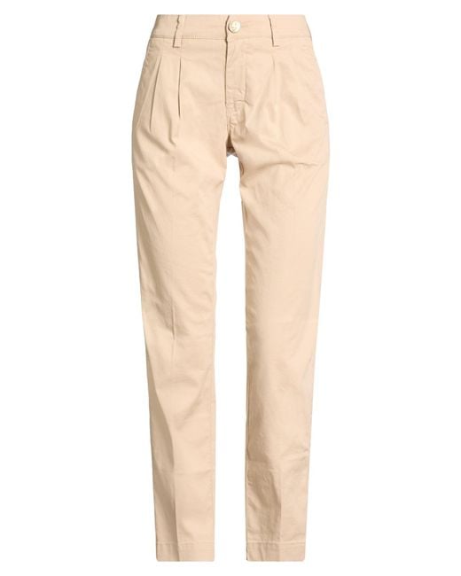 Jacob Cohen Natural Pants Cotton, Elastane