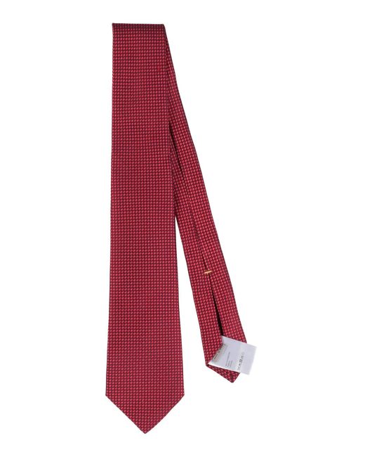 Canali Red Ties & Bow Ties Silk for men