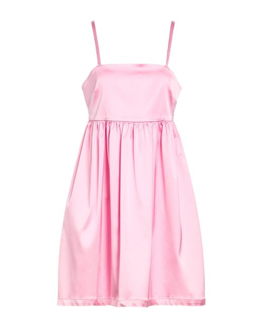 Semicouture Pink Mini Dress Acetate, Polyamide, Elastane