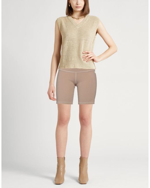 Tory Burch Natural Shorts & Bermuda Shorts Polyester, Elastane, Nylon
